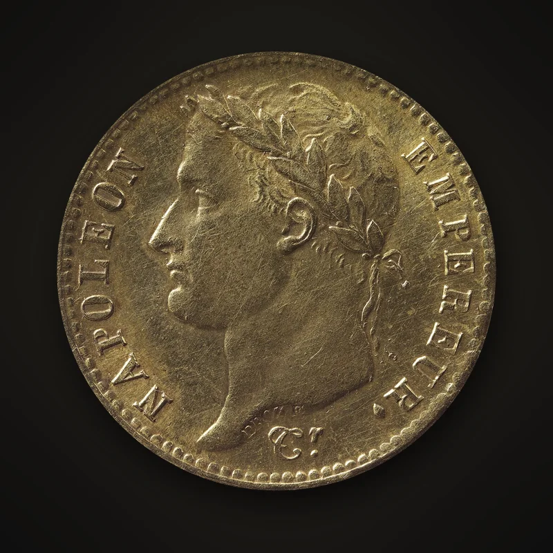 20 francs or Napoléon Ier tête laurée, 1810, avers